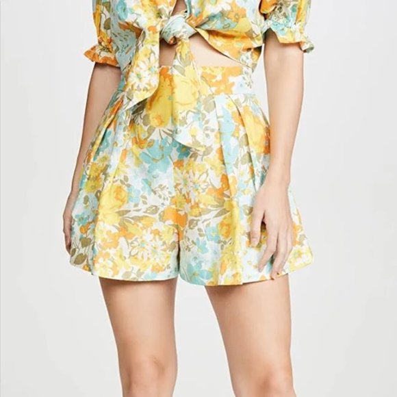 NWT Faithfull the Brand Ondine Shorts in Annina Floral - Picture 1 of 1